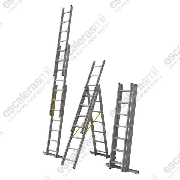 escaleras de uso múltiple serie triple uso aluminio